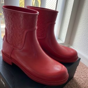 Coach rain booties